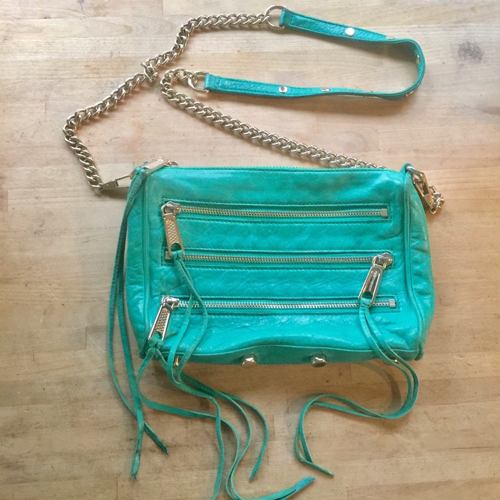 Rebecca Minkoff zipper crossbody bag chain strap belt bag